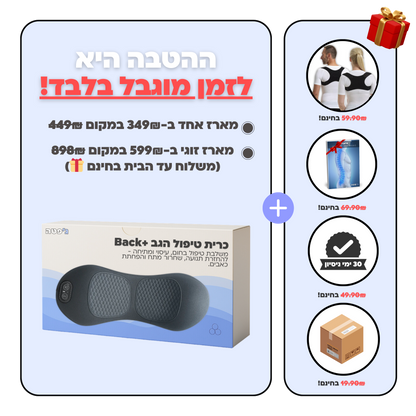 כרית טיפול הגב Back+