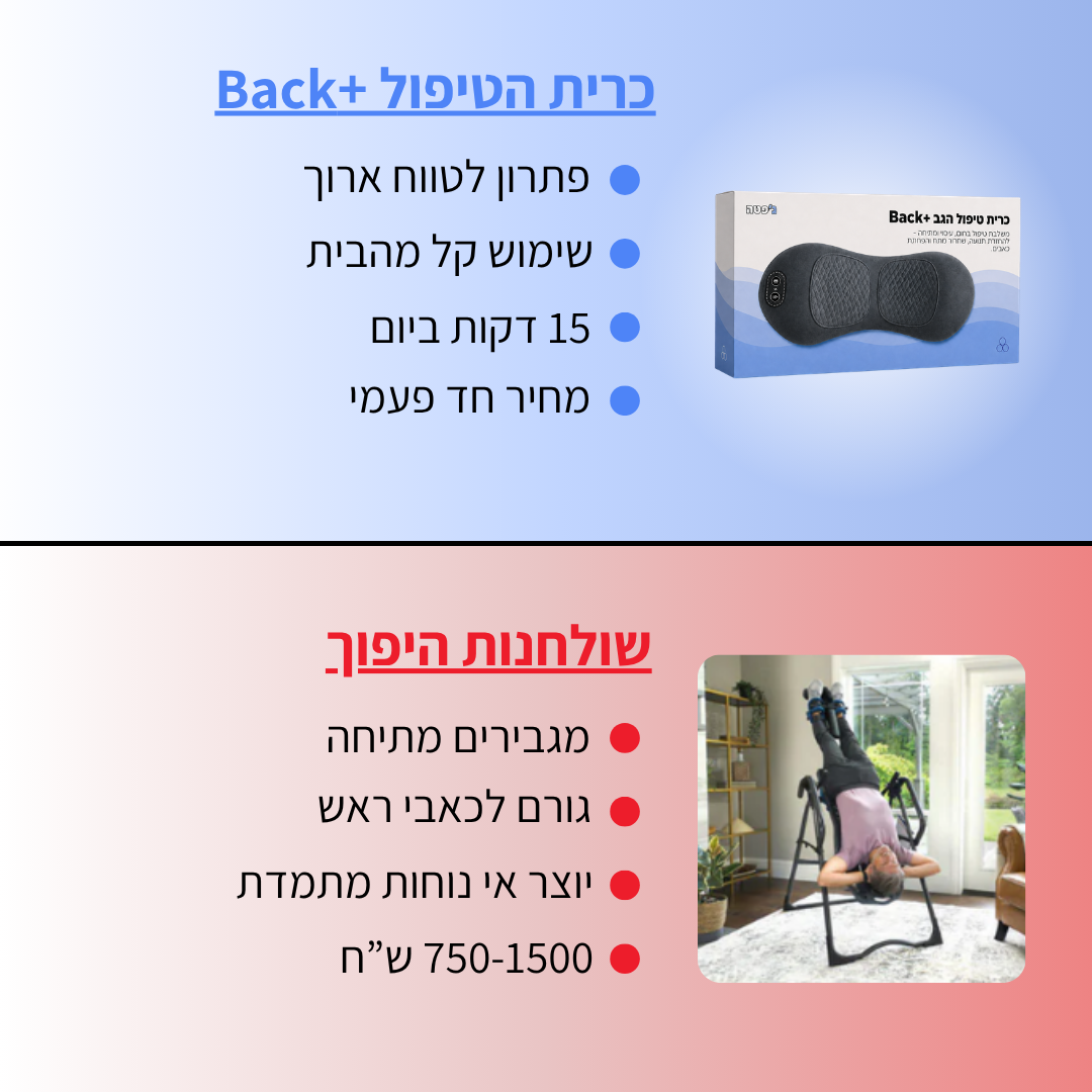 כרית טיפול הגב Back+ | ג'פטה