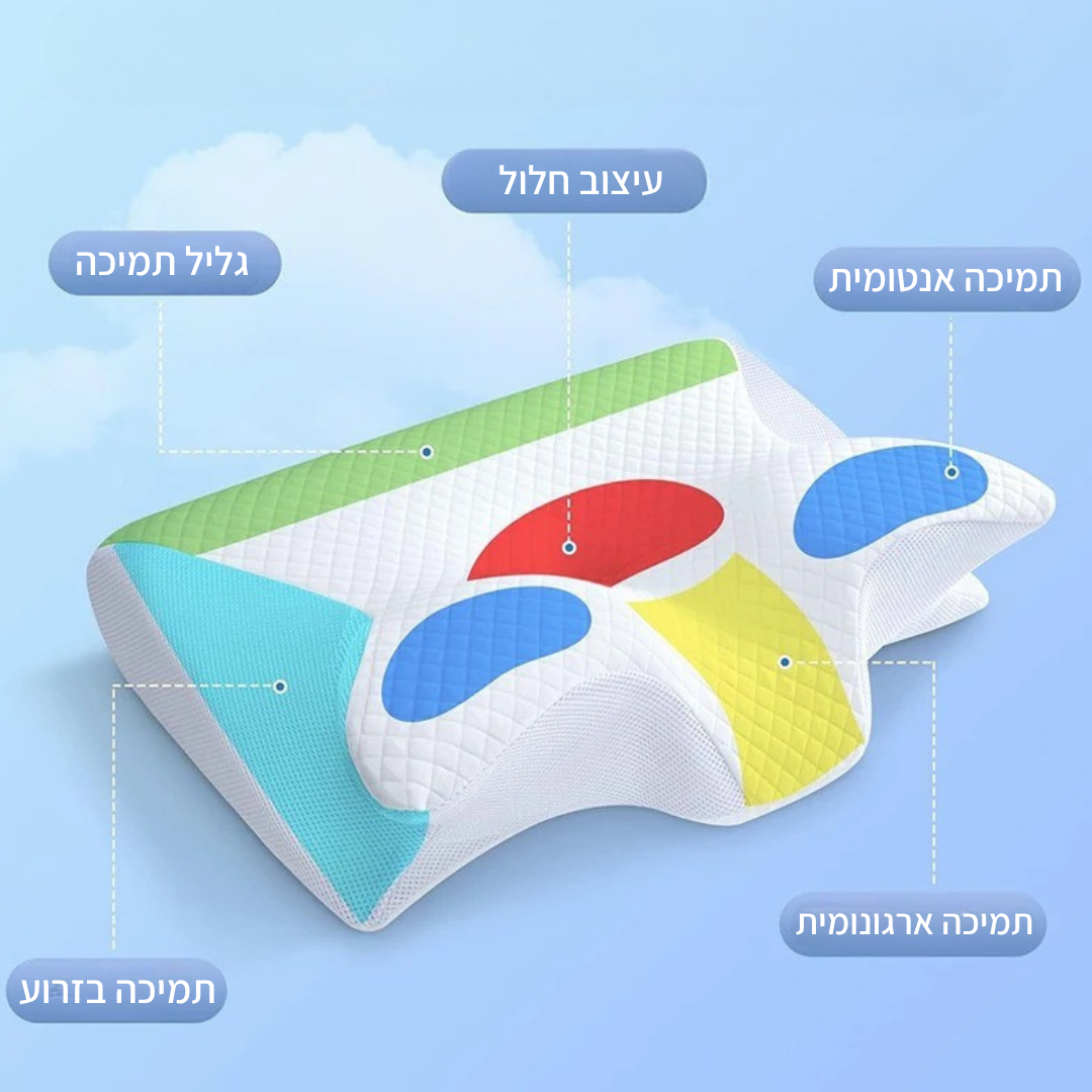 כרית פרפר אורתופדית לצוואר - ג'פטה