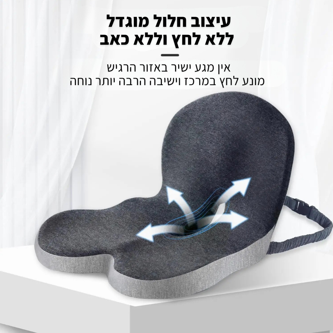 כרית זיכרון אורטופדית לתמיכה בגב - ג'פטה